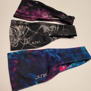 3 Junk Headbands Big Bang Lite Style Black, Purple, Blue, Unisex